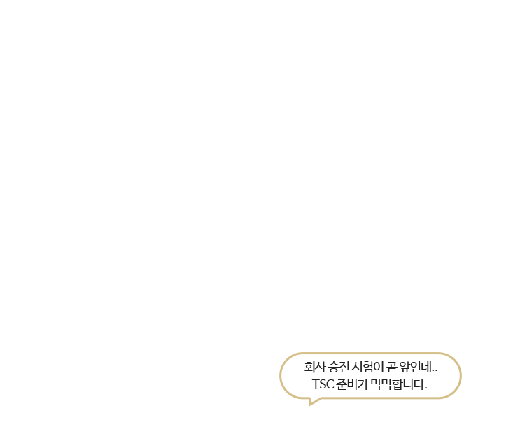 회사 승진 시험이 곧 앞인데..TSC 준비가 막막합니다. 