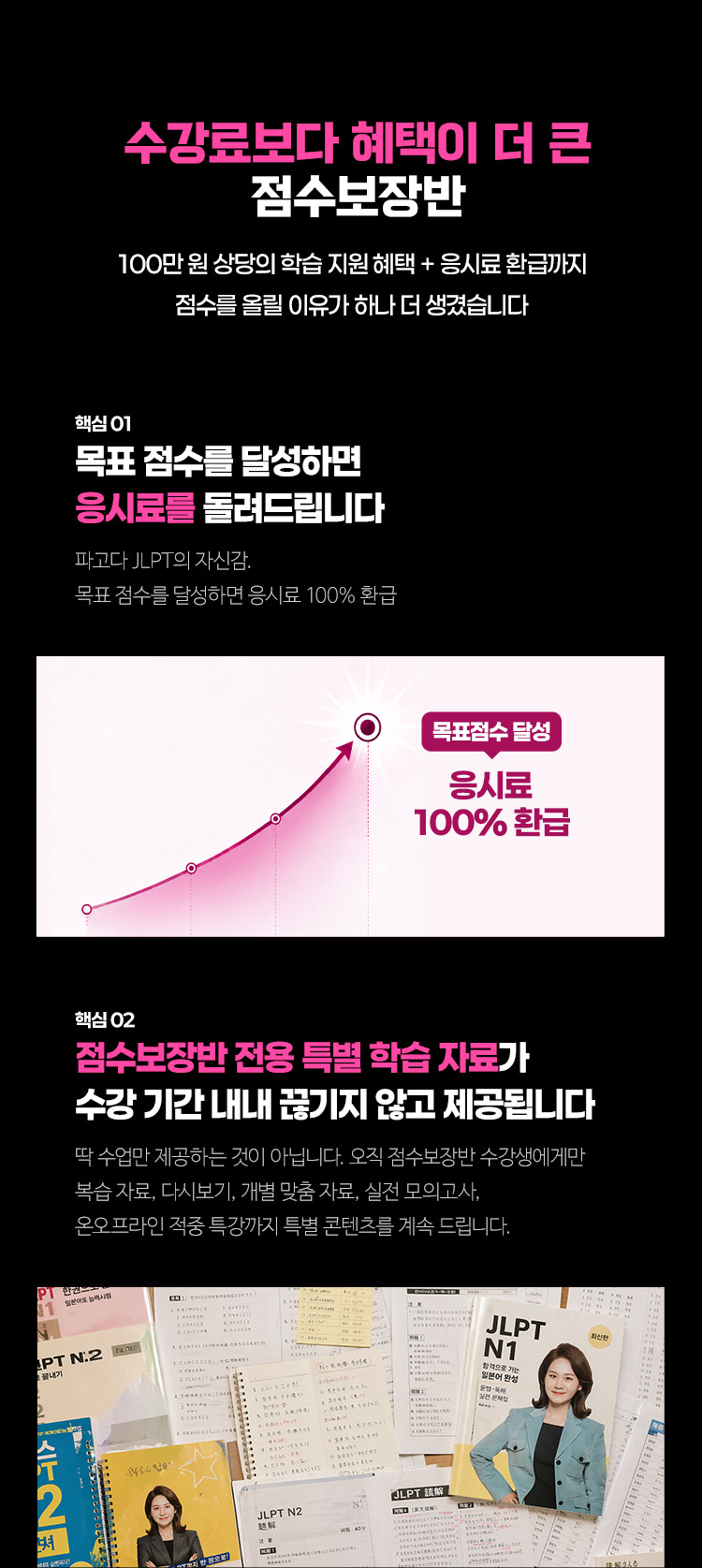 수강료보다 혜택이 더 큰 점수보장반 관리형