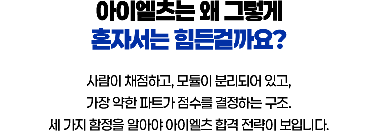 아이엘츠는 왜 그렇게 혼자서는 힘든걸까요?