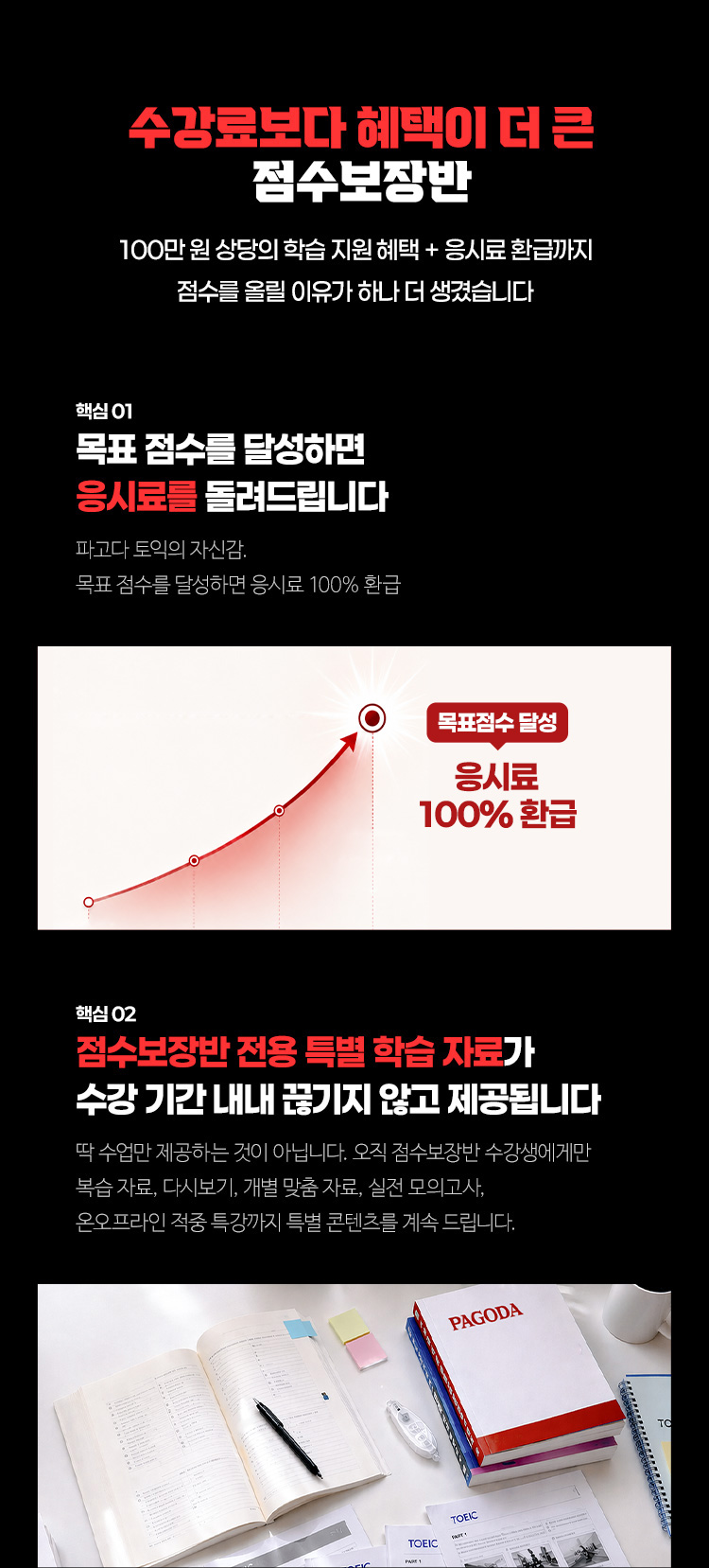 수강료보다 혜택이 더 큰 점수보장반 관리형