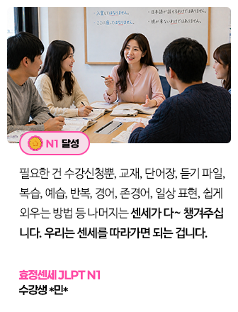 효정센세 JLPT N1 리뷰