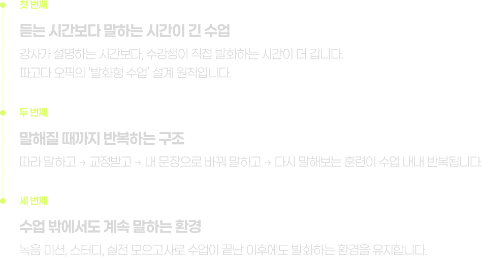수업 설계 리스트